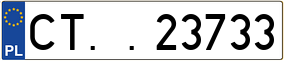 Trailer License Plate